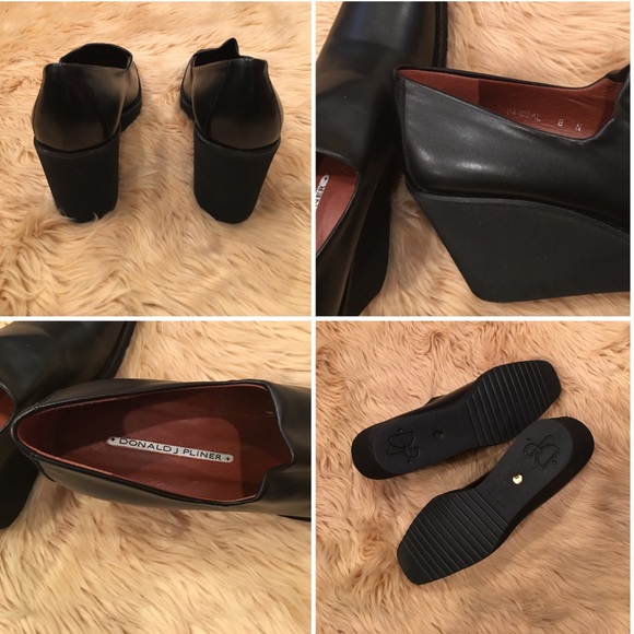 Donald J Pliner Wedge Loafers Shoes - Picture 3 of 4