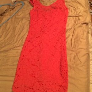 Coral dress