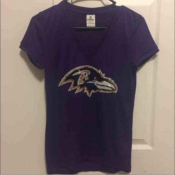 Vs pink NFL bling tee