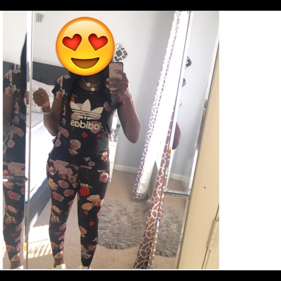 Floral Adidas Outfit