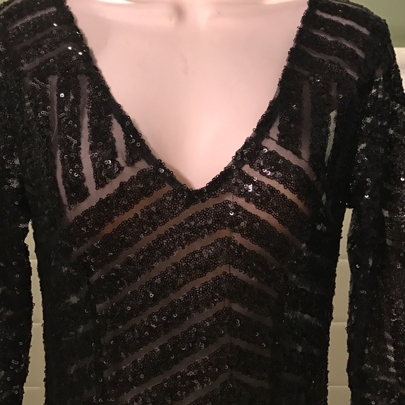 Sequined Sheer Panel New Years dress... - Picture 3 of 3