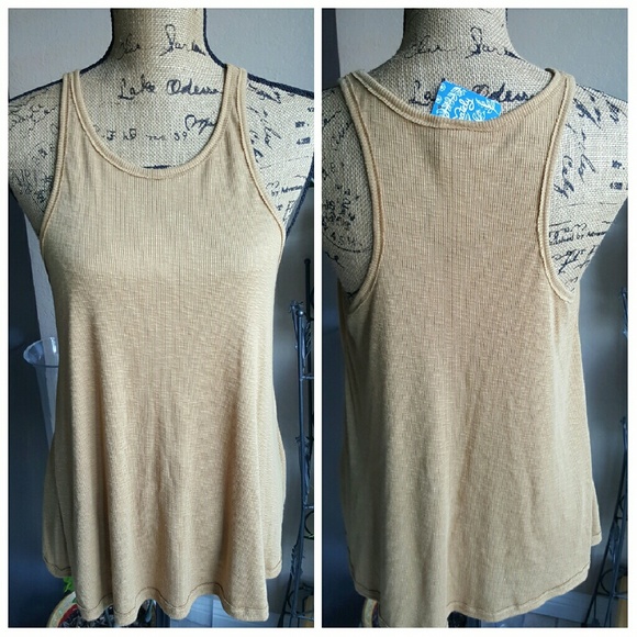 Free People Ribbed Flowy Tank - Picture 3 of 4
