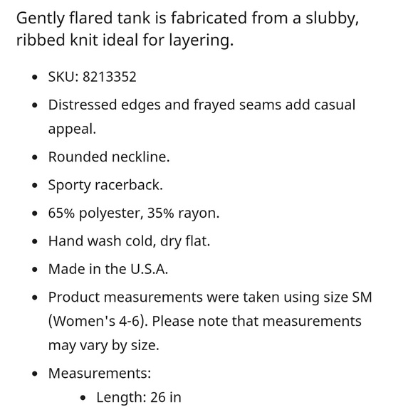 Free People Ribbed Flowy Tank - Picture 4 of 4