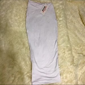 White midi skirt
