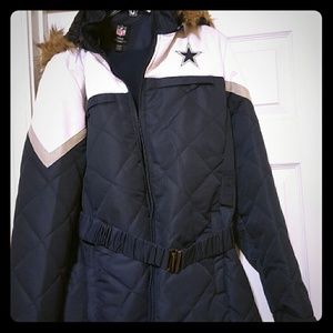 Dallas Cowboys Faux Fur Hooded Jacket