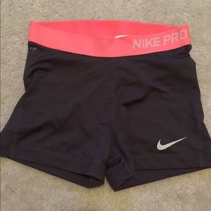 Nike Pro spandex shorts