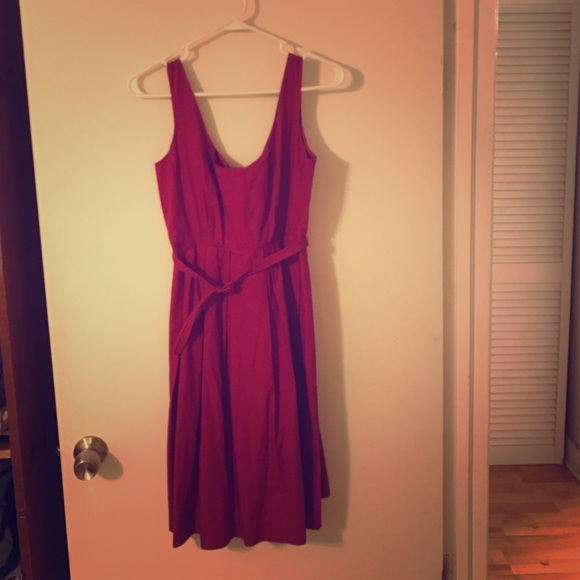 J. Crew cranberry sundress