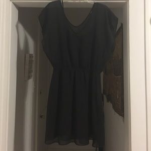 Express Black Chiffon Dress Large