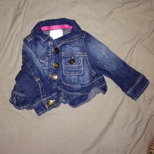 Baby girl denim jacket NWOT
