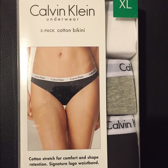 Calvin Klein Cotton Bikini 3-Pack L