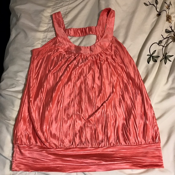 Warm Peach Top--Soft Fabric