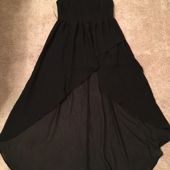 PRETTY BLACK high low dress 👗 HOLIDAY PARTY