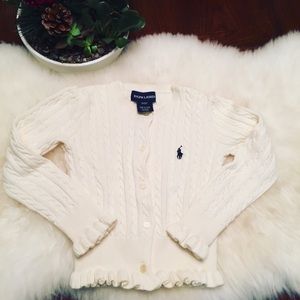 Final $ Ralph Lauren Cream Cable Button Down 3T