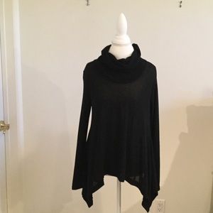 Black cow neck sweater