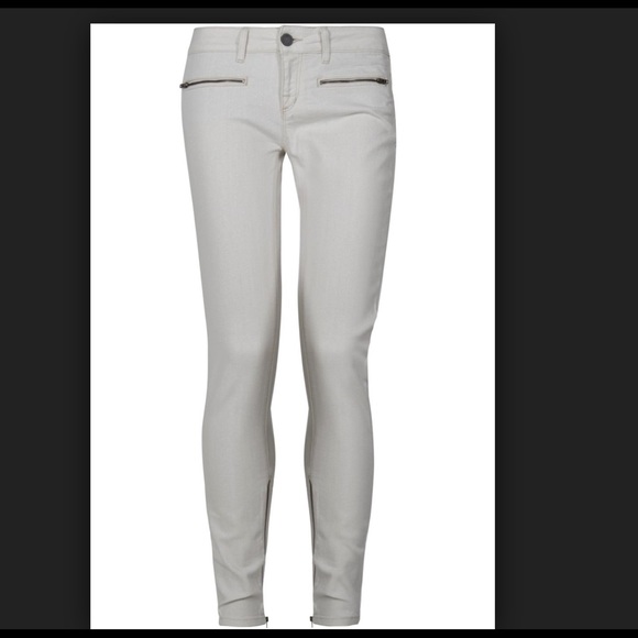 NWT Victoria Beckham white skinny jeans