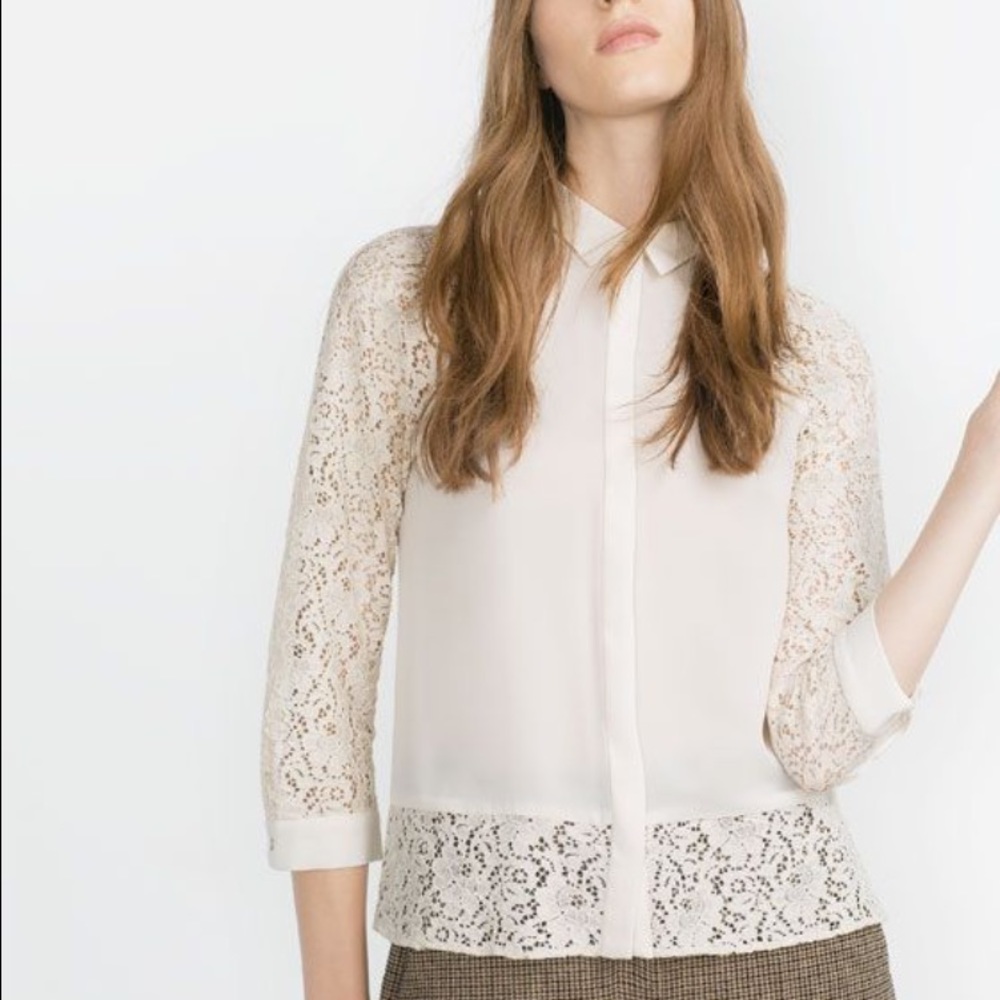 Zara lace top - brand new but no tag