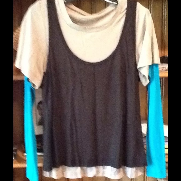 Vpl Triple Layer Multi Color Top Size Xs - image 1