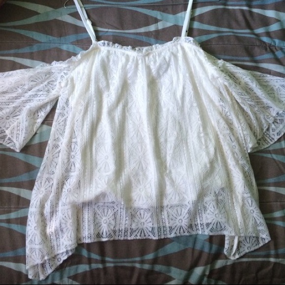 White-Off the shoulder blouse