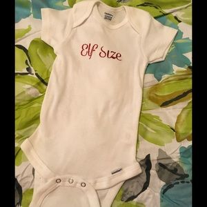 Red Glitter Elf Onsie, All Sizes Christmas Onesie.