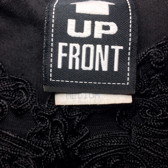 Vintage Crushed Velvet Black Body Suit M - Picture 4 of 4