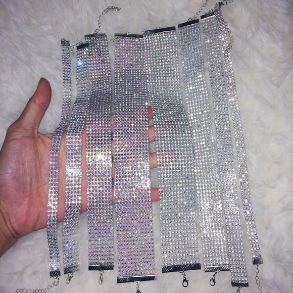 HP ✨ 8 Row Bling Choker - Picture 3 of 3