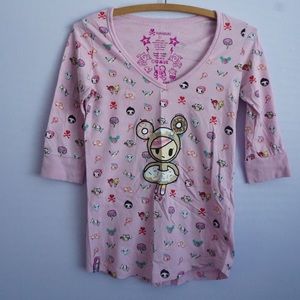 Tokidoki half sleeve kawaii top