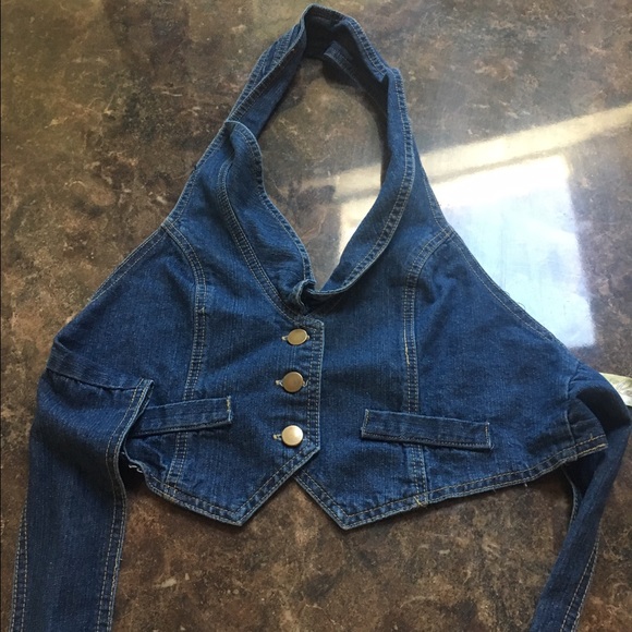 Jean halter vest