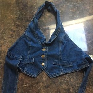 Jean halter vest
