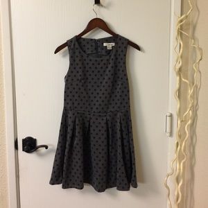 Polka dot grey summer dress