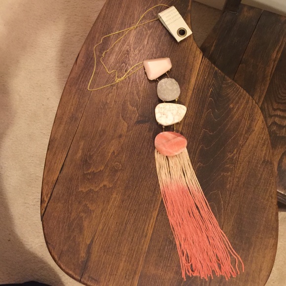 Iona Fringed Pendant Necklace - Picture 2 of 4