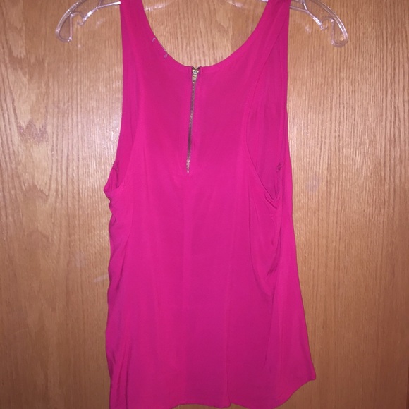 Magenta tank with zipper down back - Picture 2 of 2