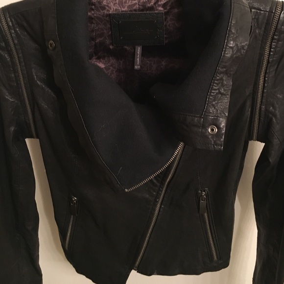 Line leather jacket - Picture 3 of 4