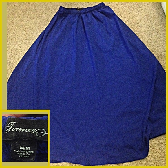 Forever21 Blue maxi skirt