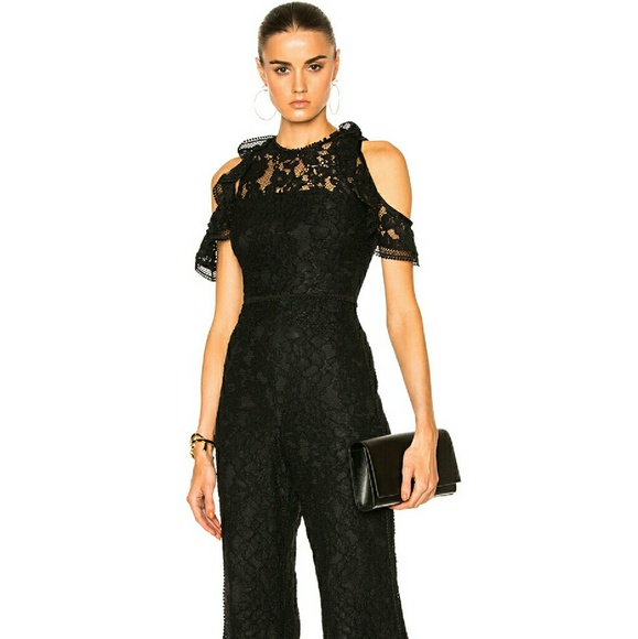 alexis black lace jumpsuit