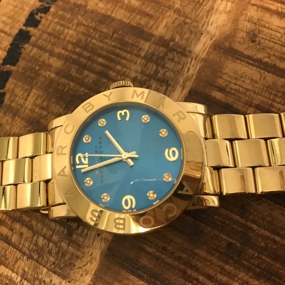 Marc by Marc Jobs blue & gold watch