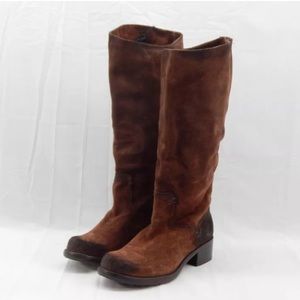 FRYE Elena leather brown boot