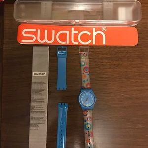 Swatch blue watch
