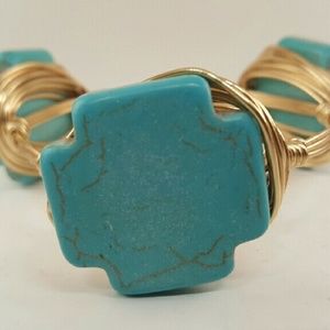 TURQUOISE GOLD BANGLE