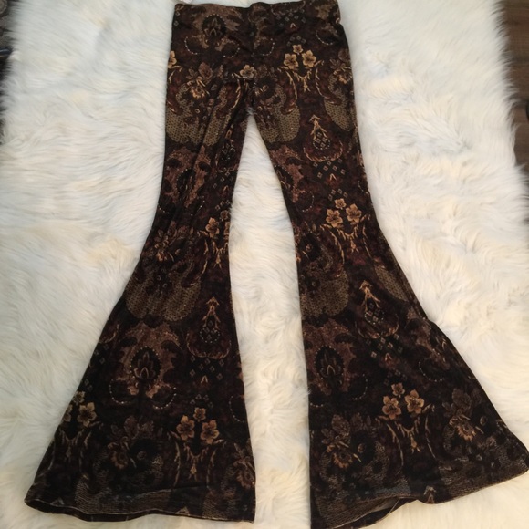 Free People Pants - Free People velvet bell bottoms