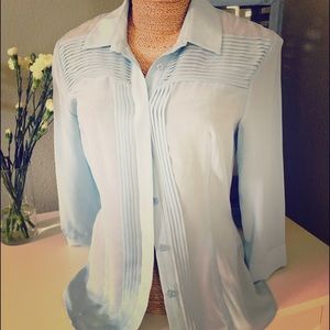 Bebe Blue Blouse