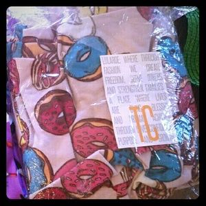 Unicorn LuLaRoe Pink Donuts TC LEGGINGS