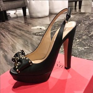 Valentino Rock Stud Peep-toe