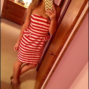 Dark pink striped Lilly Pulitzer dress