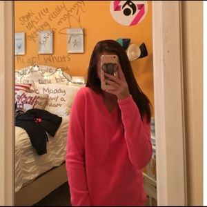 Hot pink super soft 100% polyester long sleeve