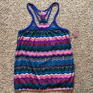 NEW No Boundaries Chevron Racerback Tank