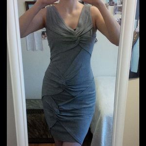 LIKE NEW Asymmetric gray dress, sz M