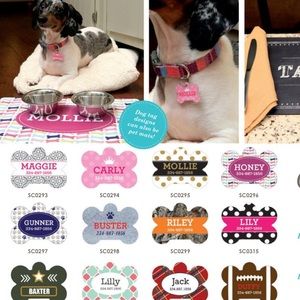 Monogrammed dog/cat tags