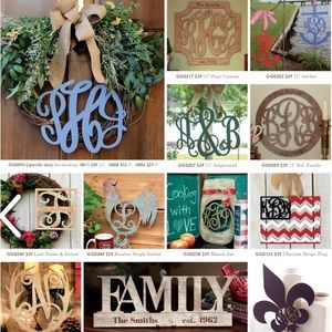 Wooden Monograms