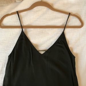 Aritzia Olive Green Slip Dress