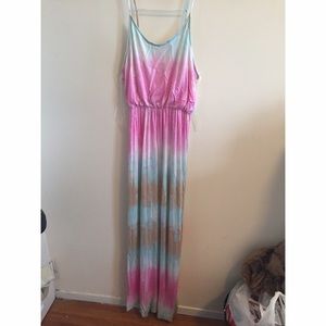 Tie Dye lush maxi dress - Size Medium